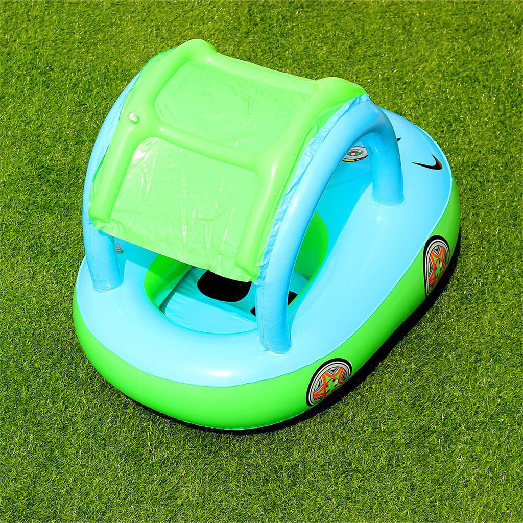 Pink Inflatable Baby Swim Pool Float with Canopy X66665