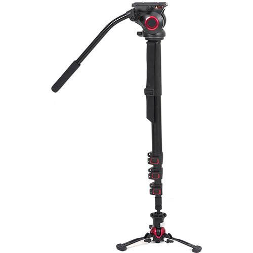 Aluminum Monopod with Pivoting and Lockable Foot Stand Y7143