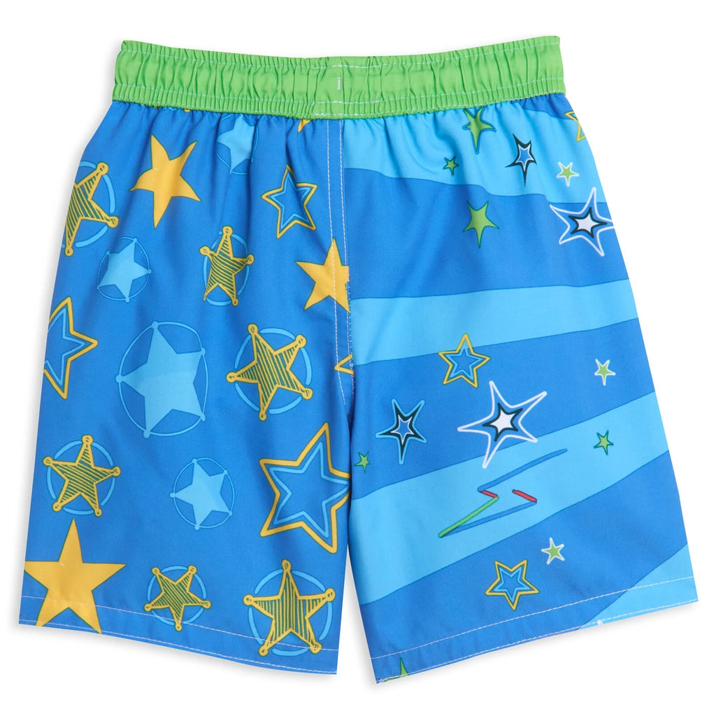 Toddler Boys Rash Guard and Swim Trunks Outfit Set Light Blue 4T G641193