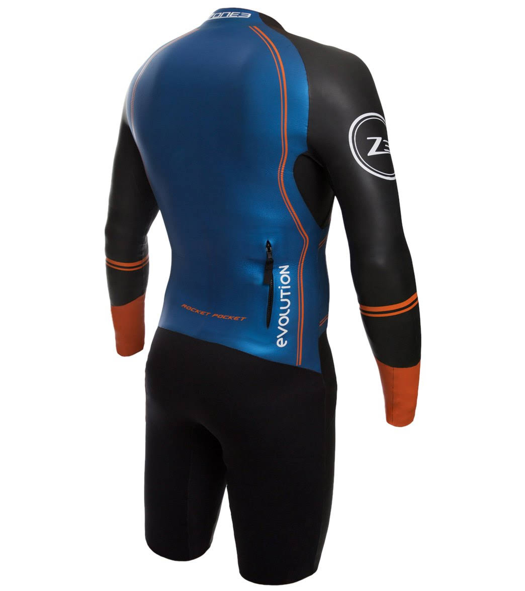 Men's Swim-Run Wetsuit with 8mm Calf Sleeves U782