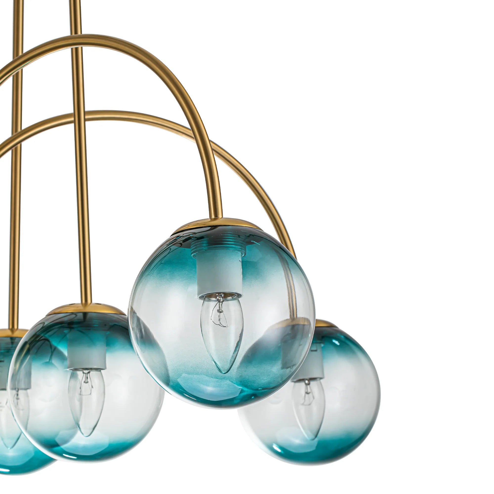 10-Light Glass Bubble Sputnik Chandelier M228