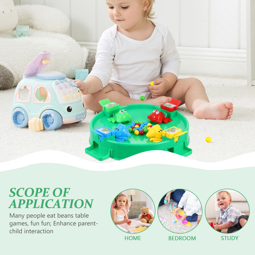 Educational Frogs Swallowing Beads Board Game Toy D17580