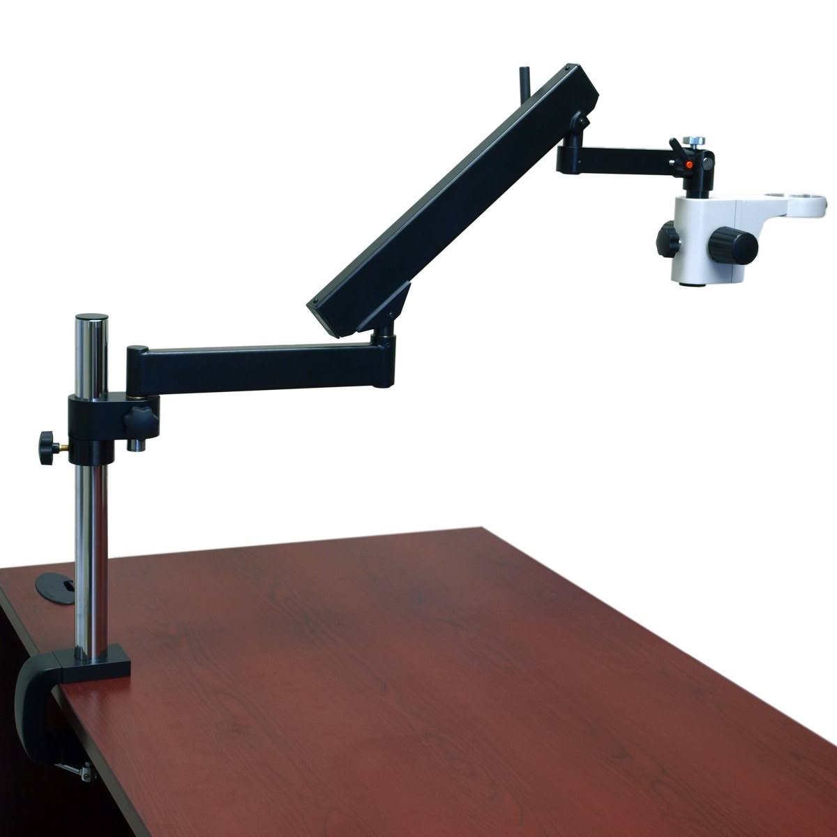 7X-45X Zoom Trinocular Stereo Microscope on Articulating Arm Post Stand M5294
