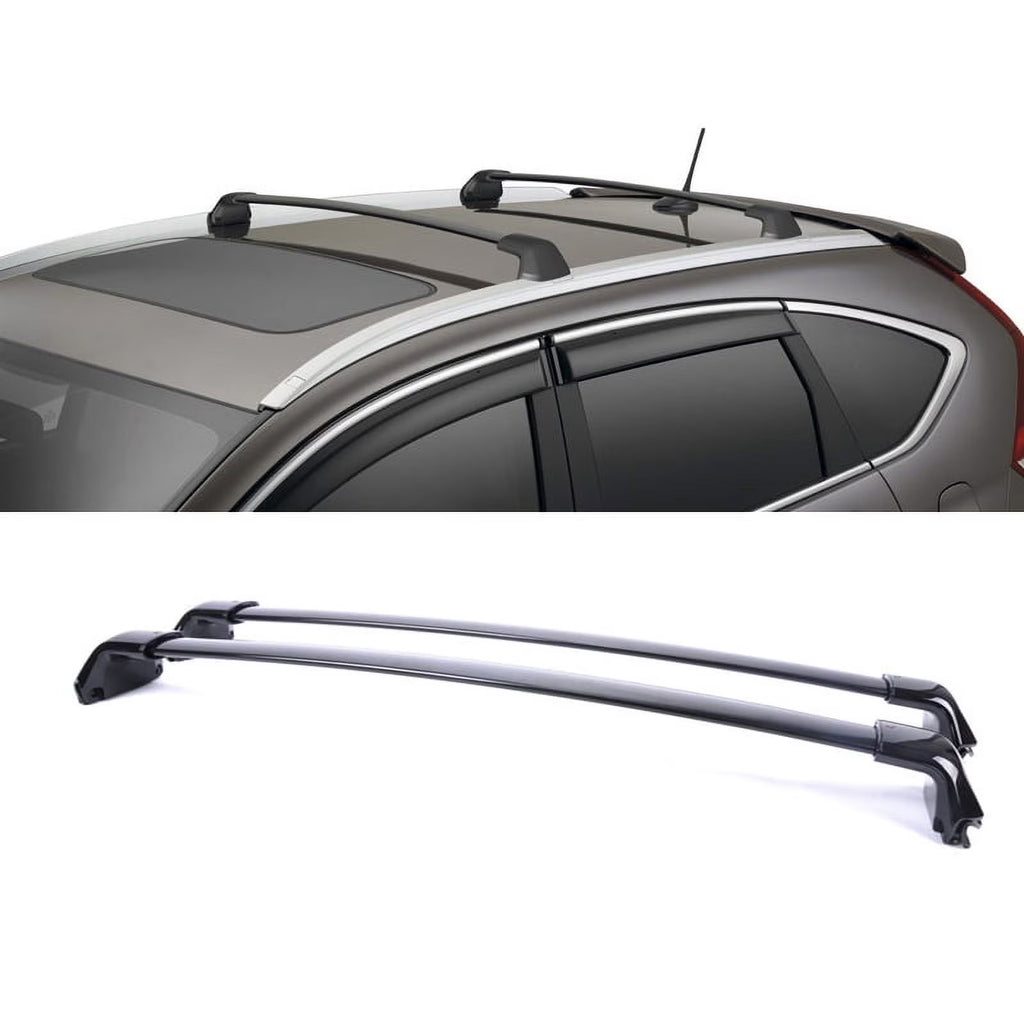 Black Aluminum Roof Rack Cross Bars For 12-16 Honda CR-V B930767