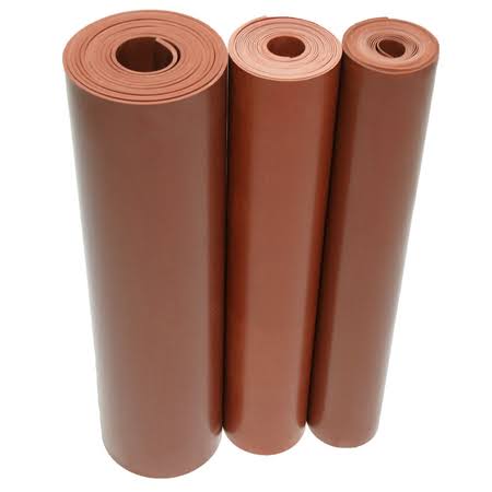 Red SBR Sheet 1/16x22 x 3 ft W x 22 ft L Z1868