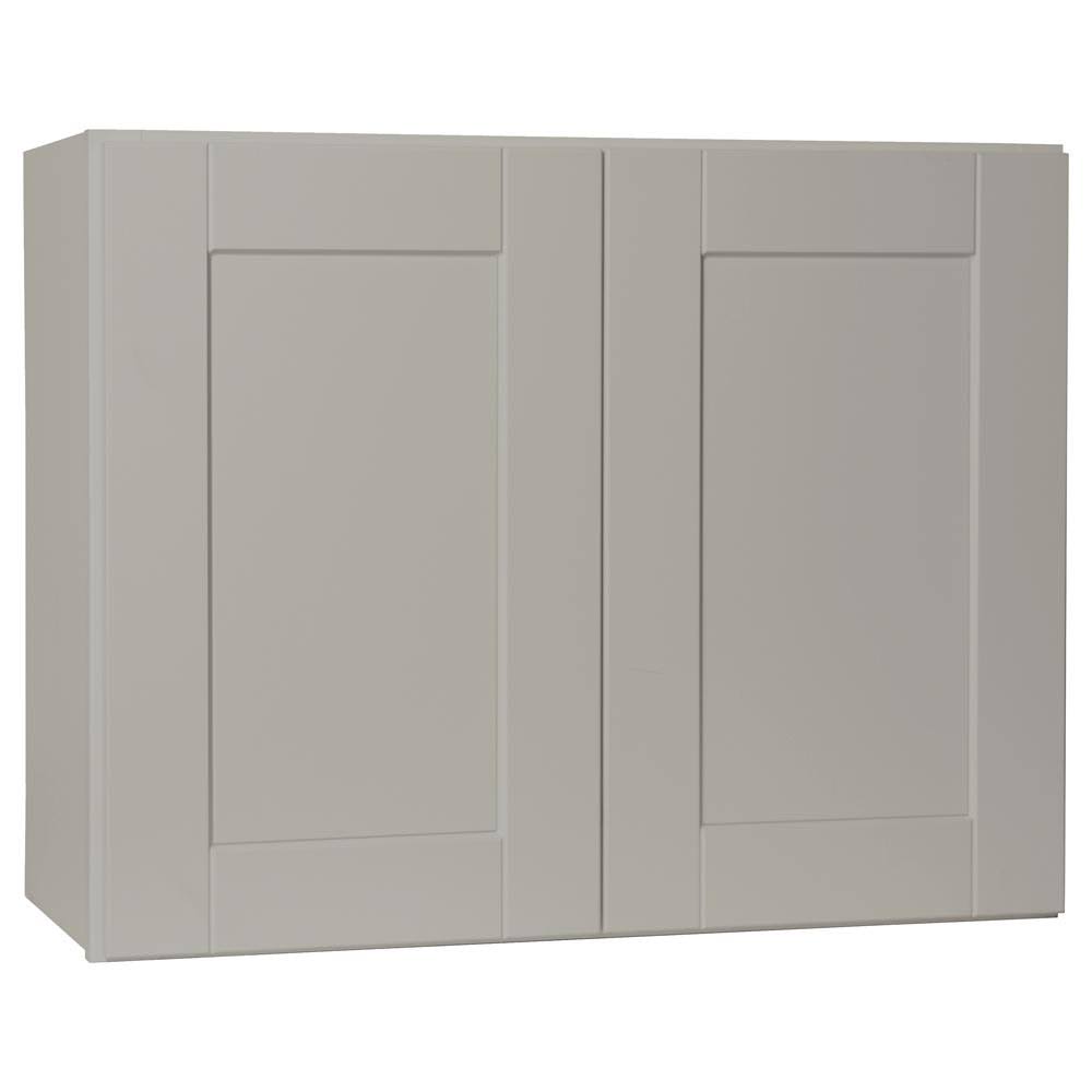 Shaker Assembled Wall Bridge Kitchen Cabinet in Dove Gray S165519