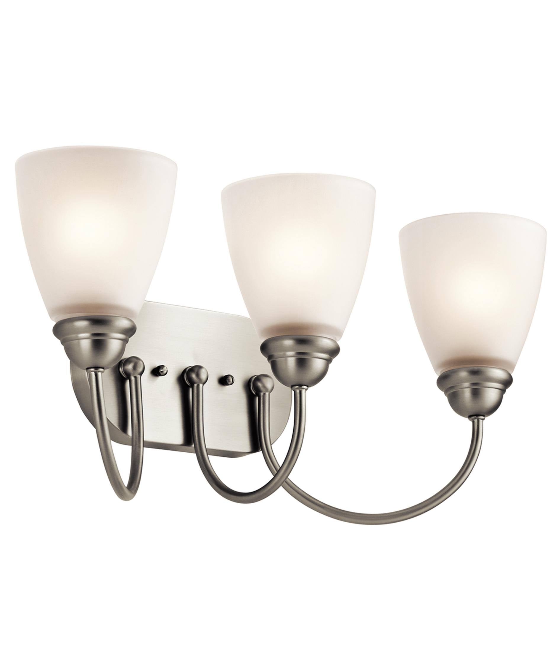 3 Light LED Bath Light, Brushed Nickel N8852
