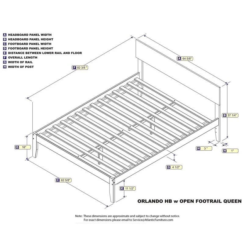 Caramel Latte Queen Bed with Open Foot Rail I100154