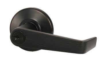 Bronze Keyed Entry Door Lever Set M143328