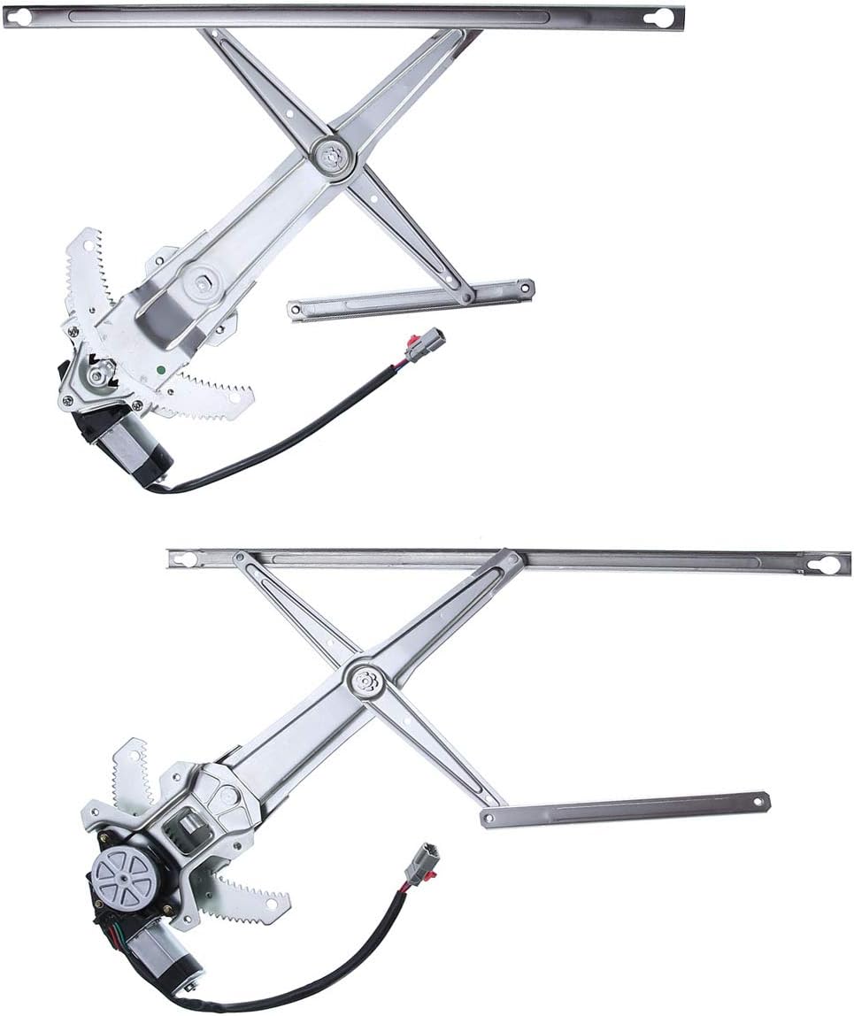 Electric Power Window Regulator with Motor Compatible with Honda CR-V 1997-2001 Front Right Passenger Side Pack of 2 S847