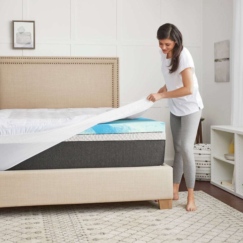 Full Memory Foam Mattress Topper with Cover N41263