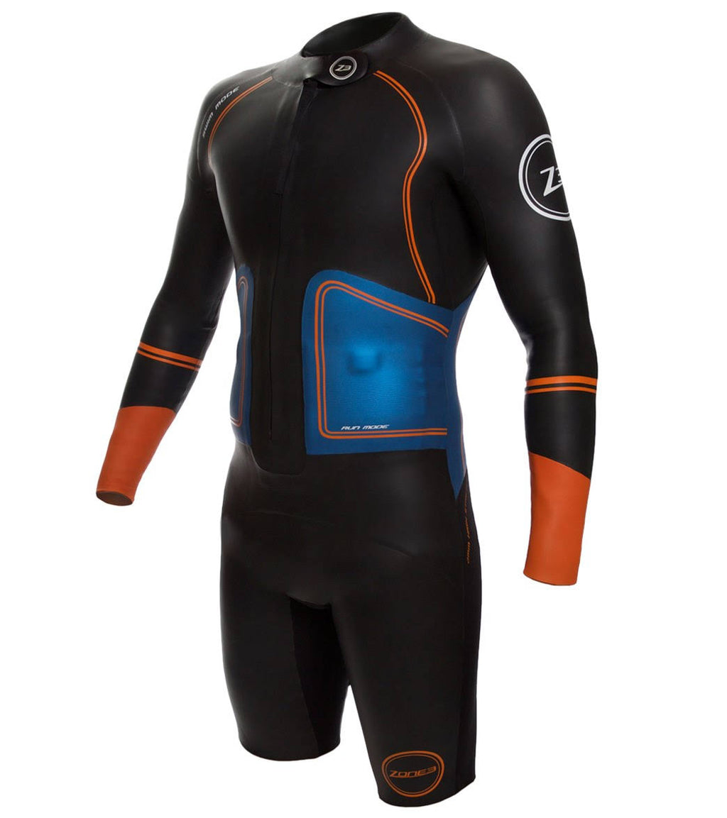 Men's Swim-Run Wetsuit with 8mm Calf Sleeves U782