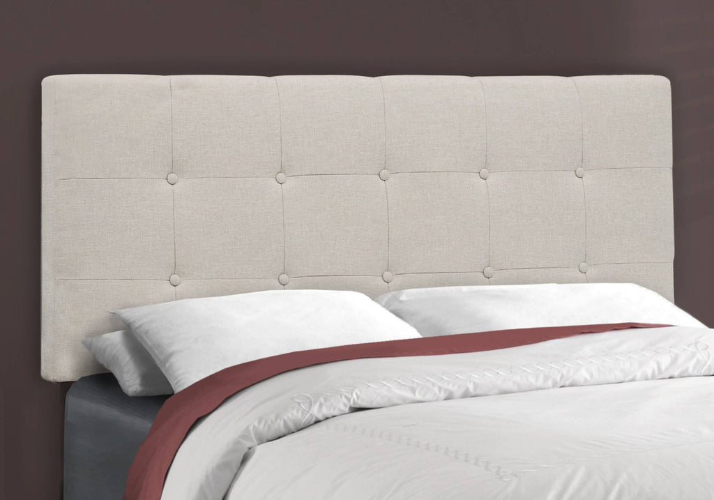 Full Size Grey Linen Bed L829771