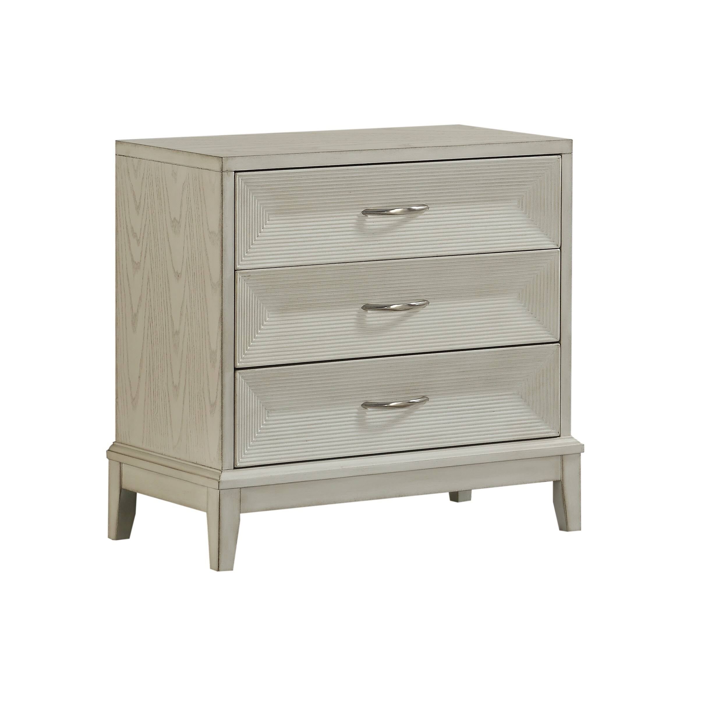 White Three Drawer Chest B6375