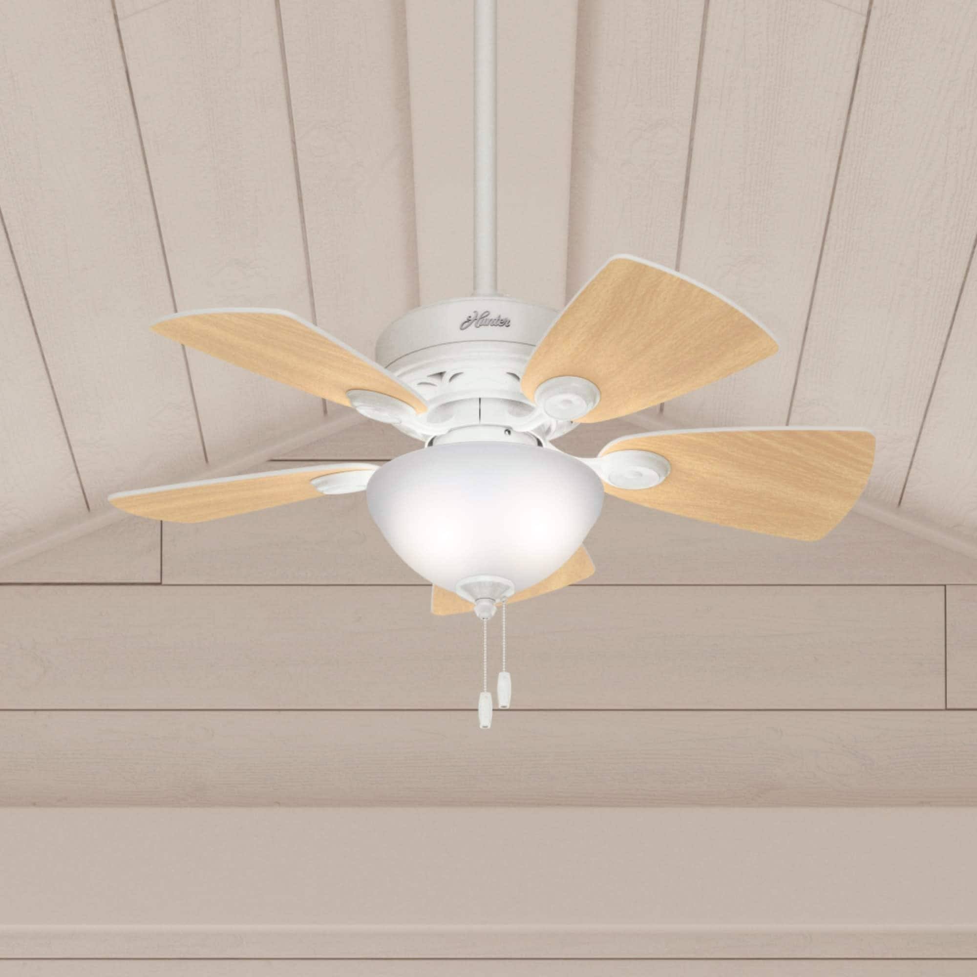 Brushed Nickel Ceiling Fan with Light O640