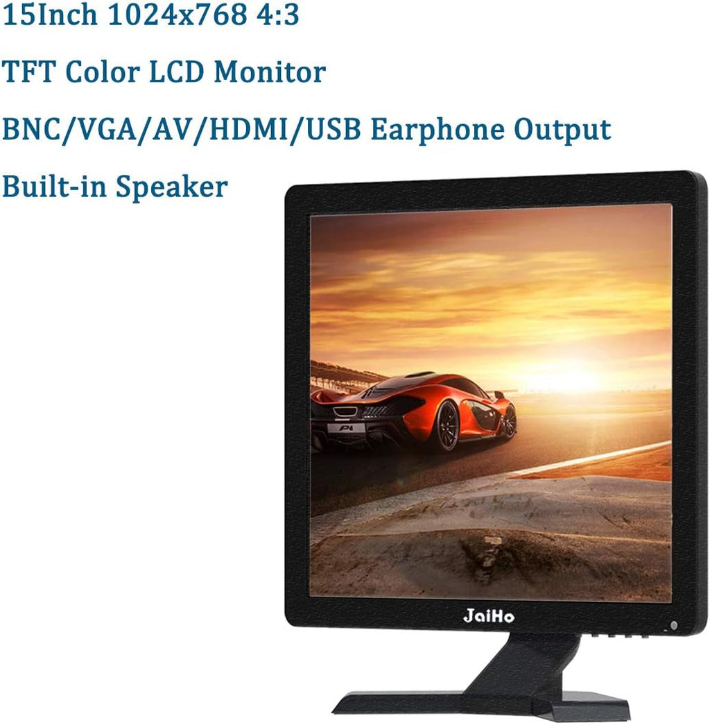 14 Inch LCD Security CCTV Monitor with VGA/HDMI/AV/BNC/MIC USB Ports S5611