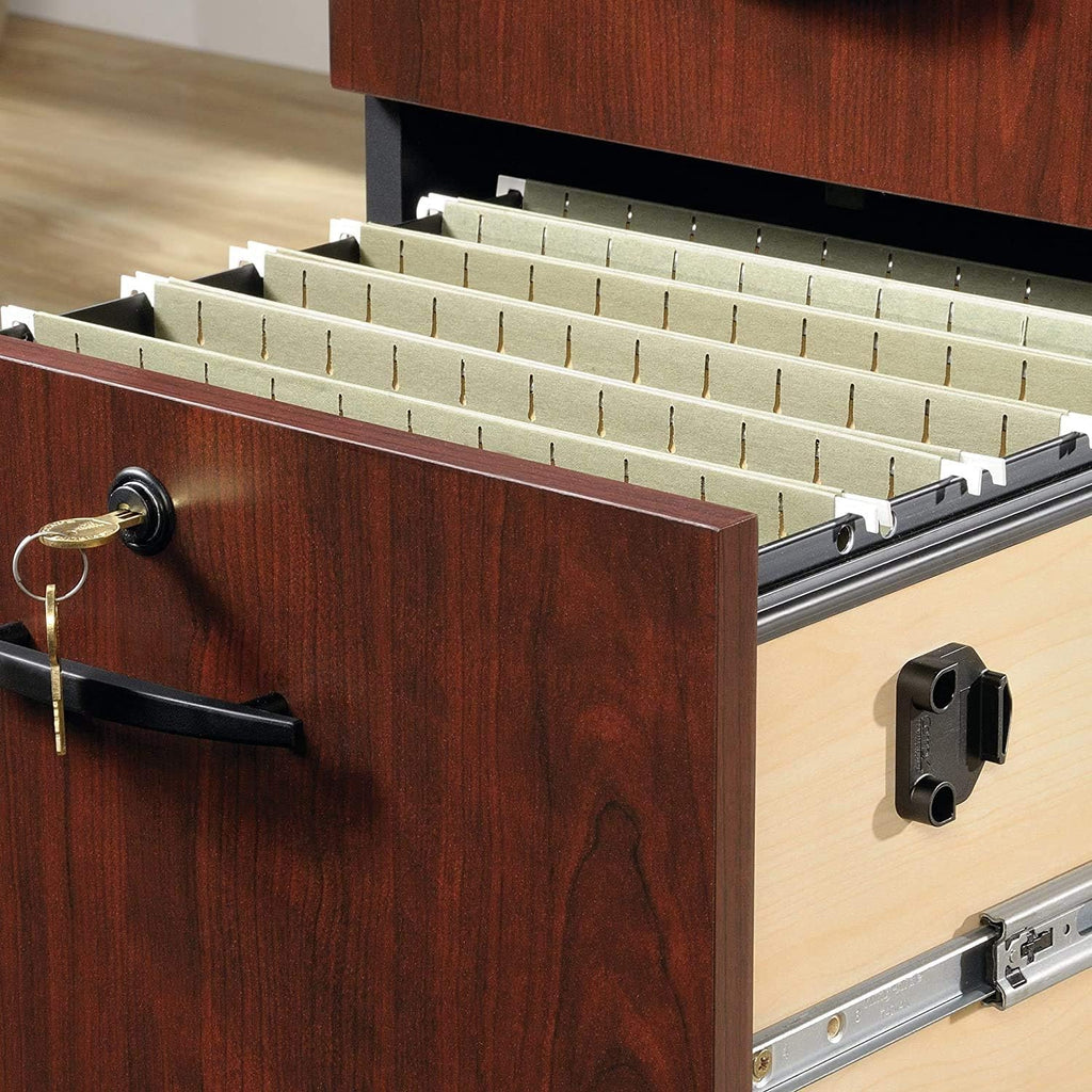 3 Drawer File Storage Cabinet in Classic Cherry D35194