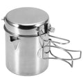 Stainless Steel 1L Camping Kettle with Foldable Handle Y659290