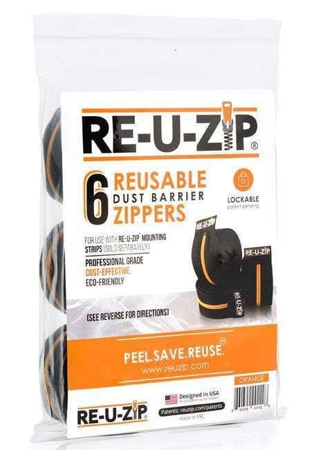 6 Pack Reusable Dust Barrier Zippers (Blue) C963