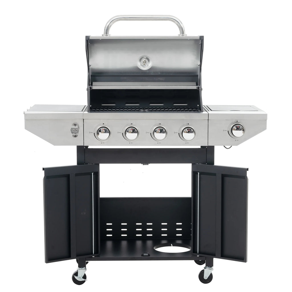 Liquid Propane Gas Grill BBQ Gas Oven with Side Burner W478076