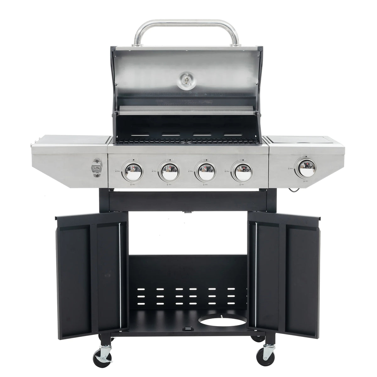 Liquid Propane Gas Grill BBQ Gas Oven with Side Burner W478076