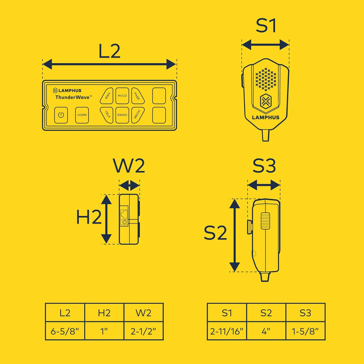 150W Emergency Police Siren Amplifier PA System T814