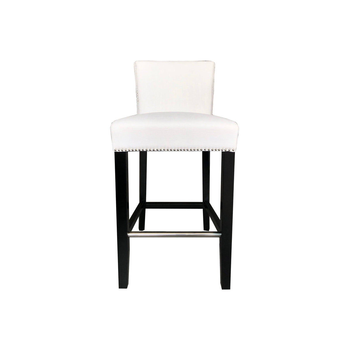 White Linen Bar Stool M29256