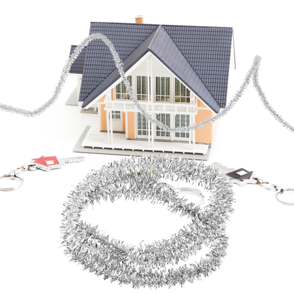 Miniature Metallic Foil Garland Decoration 45cm Q236155
