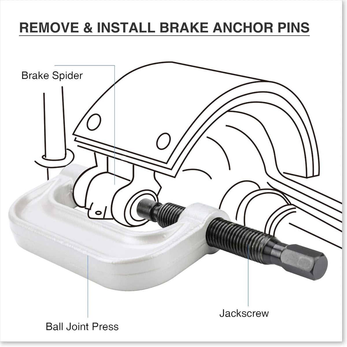 21PCS Ball Joint Press Tool Set W996878