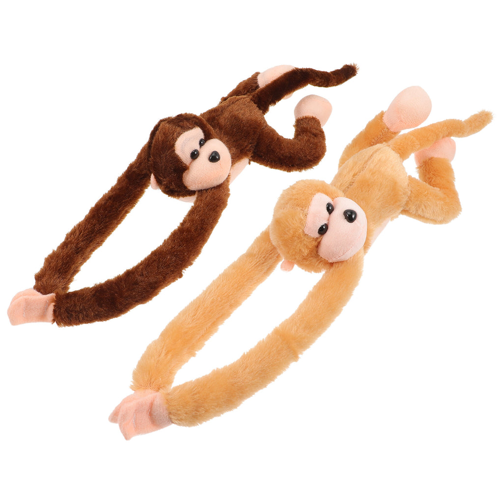 2Pcs Hanging Plush Monkey Doll Stuffed Animal Toy T580