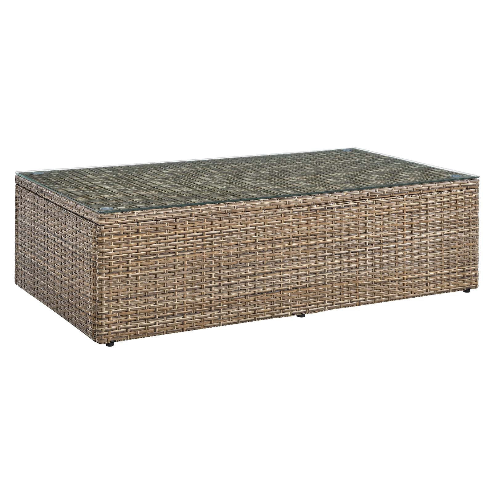 2-Piece Outdoor Patio Furniture Set in Cappuccino White O613