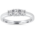 3/4CT Diamond 3 Stone Engagement Ring 14K White Gold N365859
