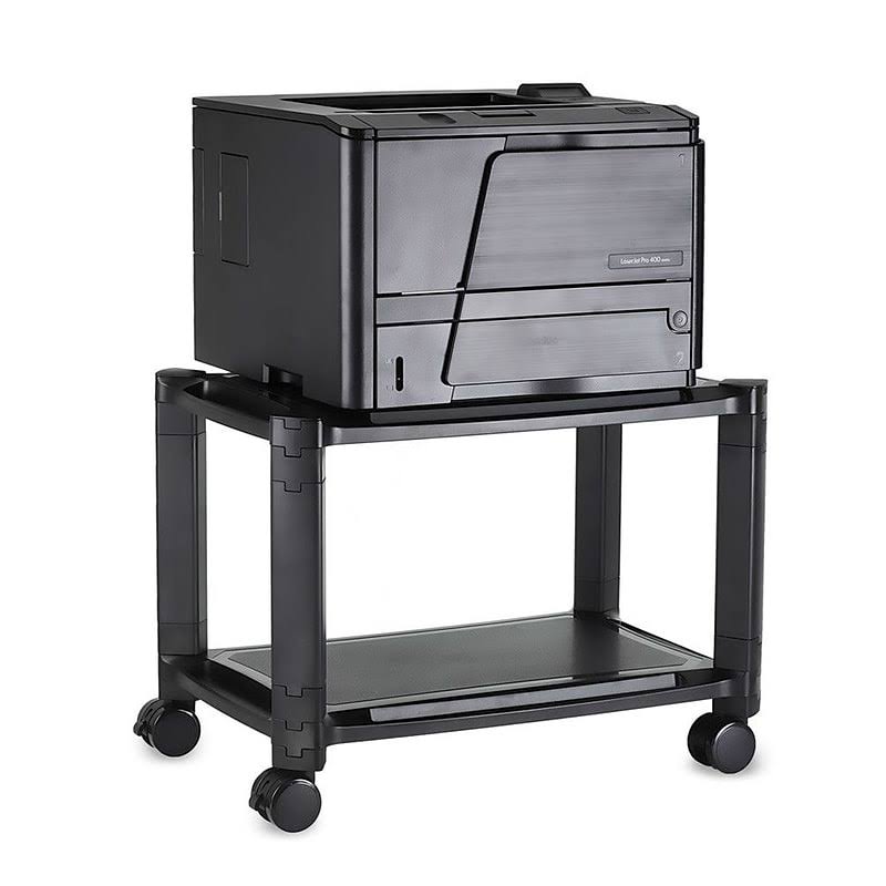 Black 2 Shelf Printer Cart J2566