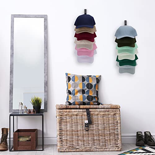 Brown Wooden Hat Rack Wall-Mounted 2 Pack Q53051