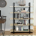 Industrial Bookshelf with Metal Frame U990