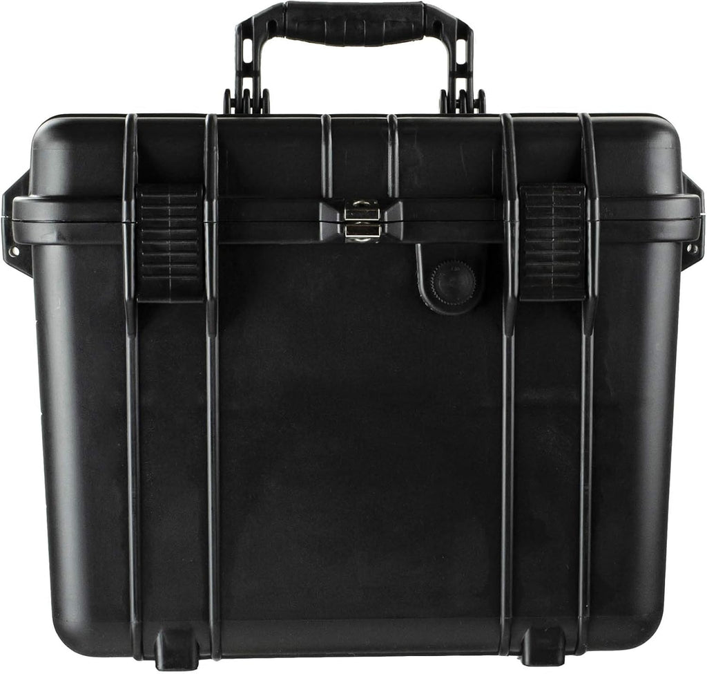 Pack of 2 Water and Shock Resistant Protective Gear Case with Foam (Black) Q268