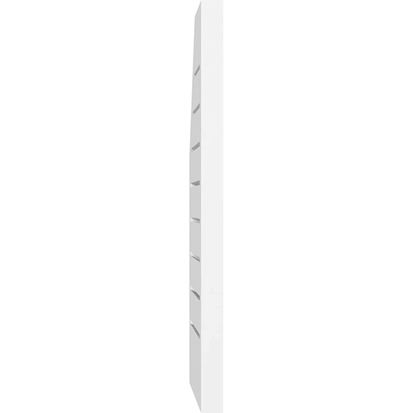 Half Octagon Top Right Surface Mount PVC Gable Vent D535