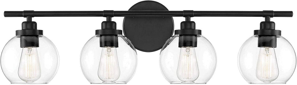 Satin Nickel 4-Light Bathroom Vanity Light F487868