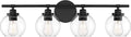 Satin Nickel 4-Light Bathroom Vanity Light F487868