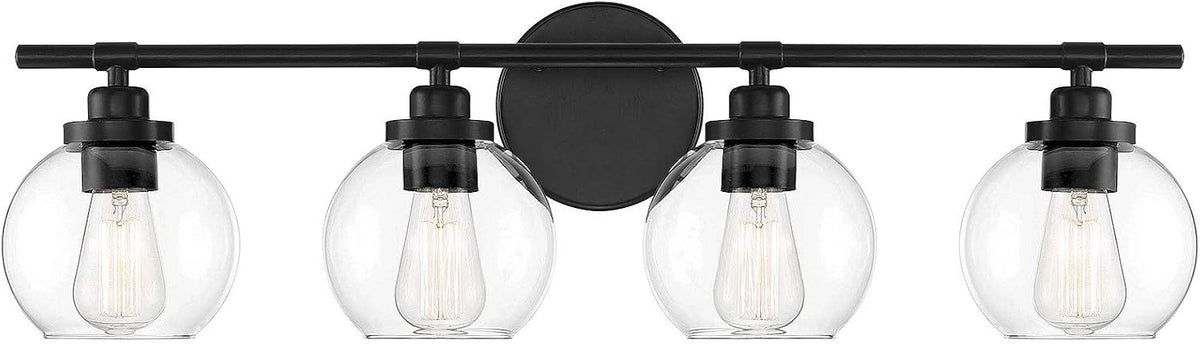 Satin Nickel 4-Light Bathroom Vanity Light F487868