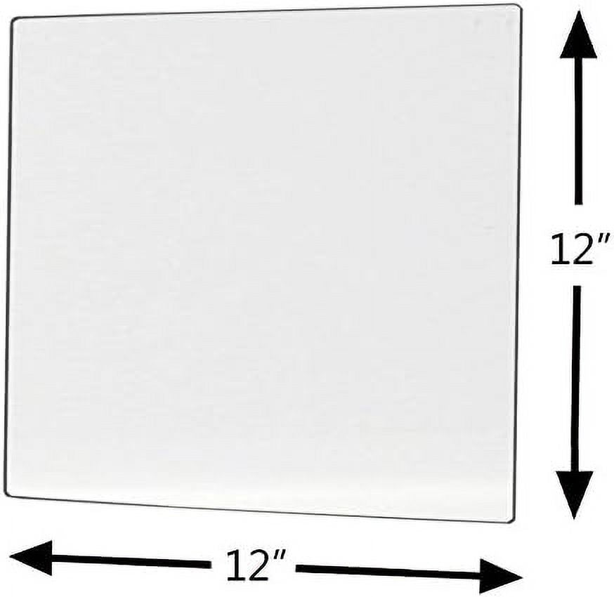 Plastic Mirrors With Rounded Corners 12" X 12" Pkg Of 10 F378035