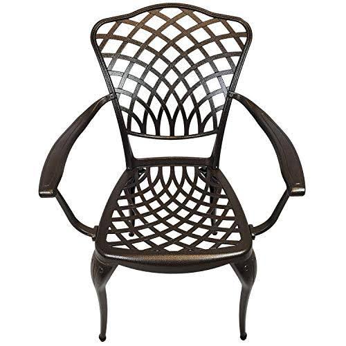 5-Piece Cast Aluminum Patio Dining Set with 4 Chairs F996362