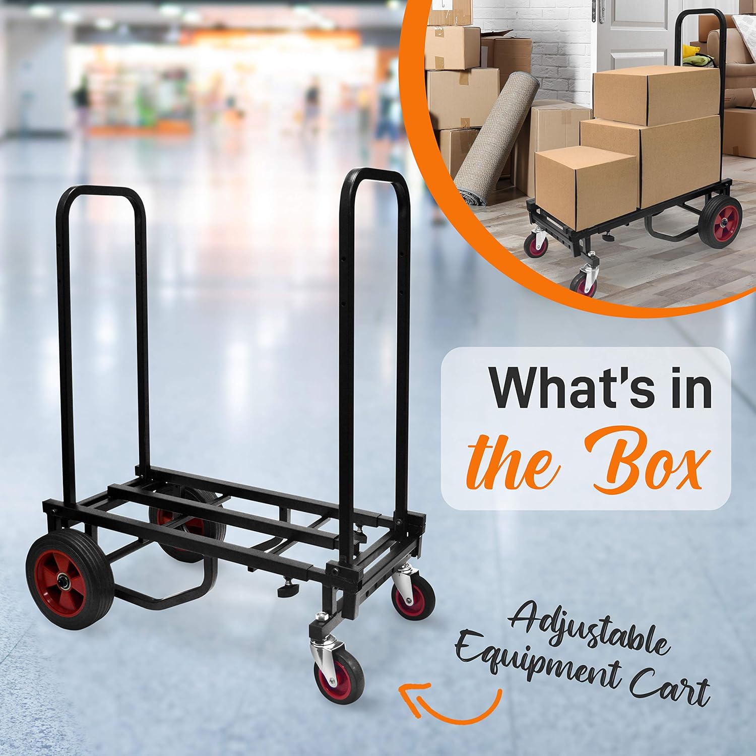 Compact 8-in-1 Folding Multi-Cart, Hand Truck/Dolly/Platform Cart C432