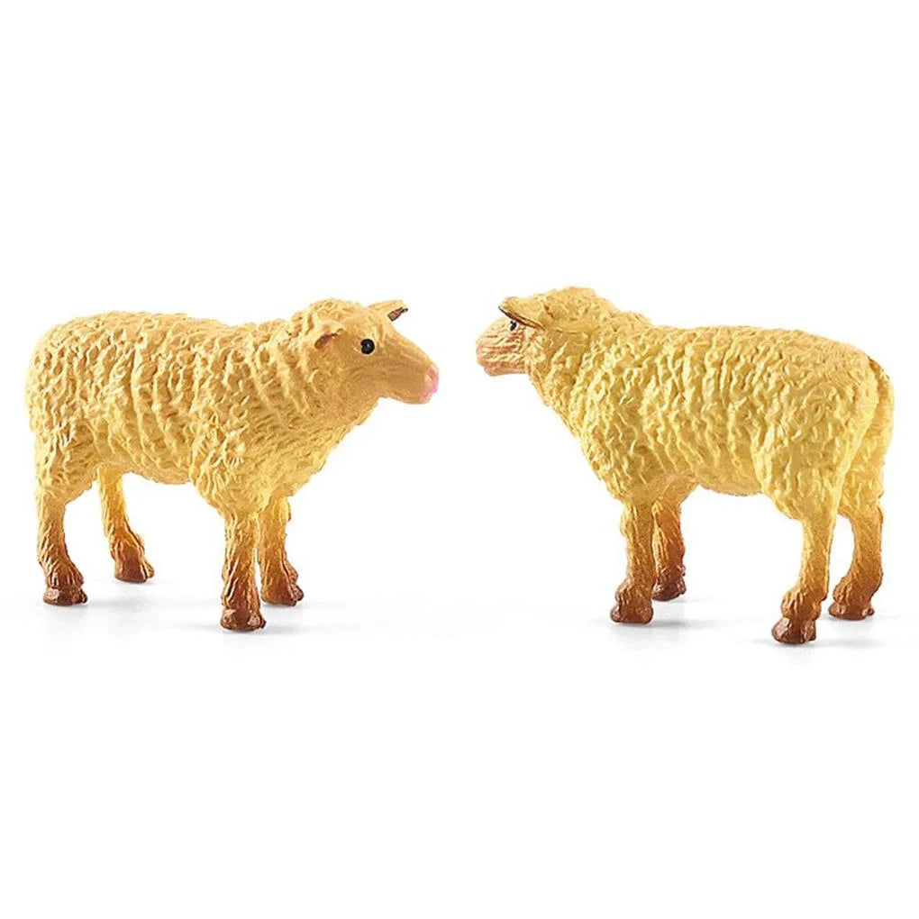 12Pcs Simulation Farm Animals Figurines E813
