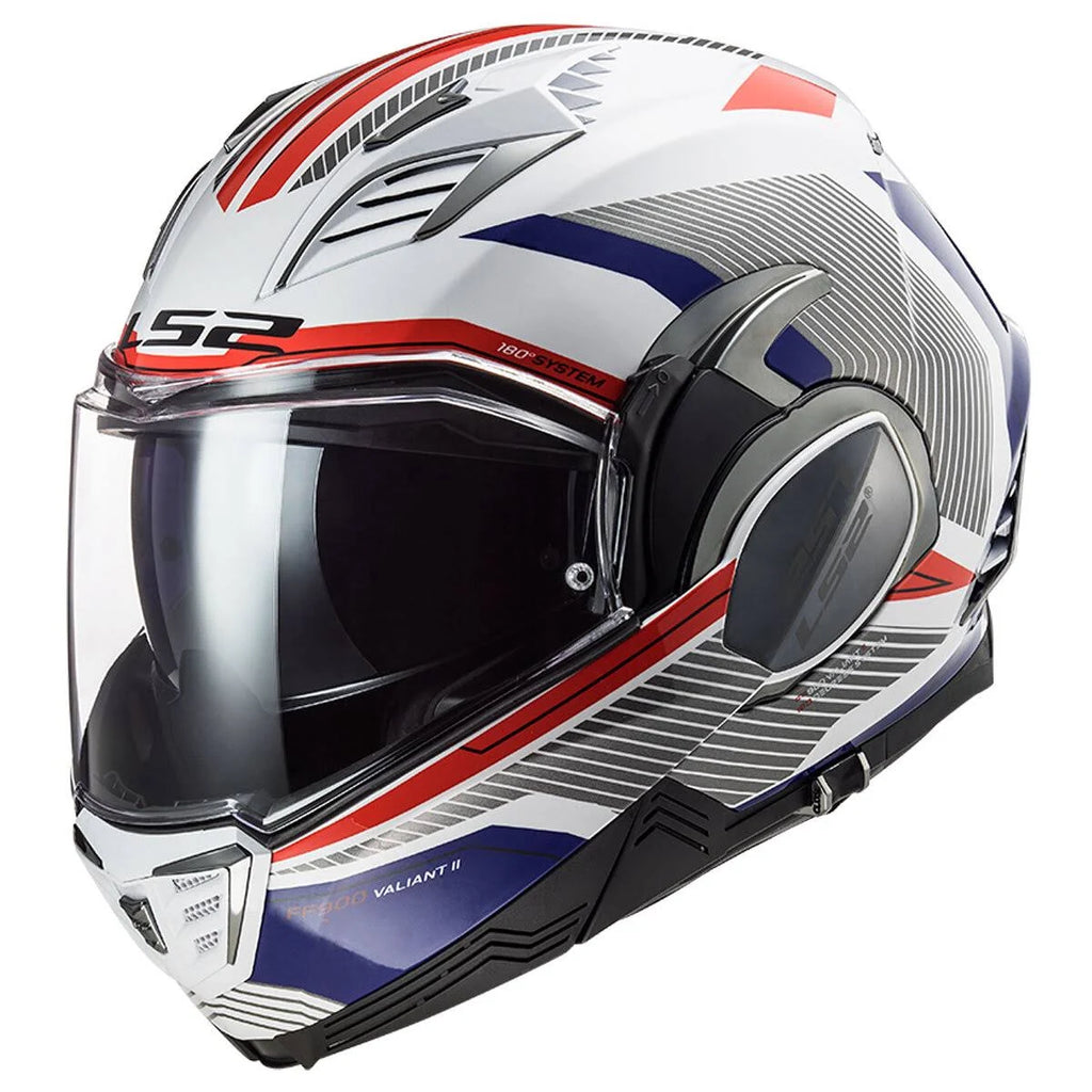 White Red Blue Revo Helmet I4644