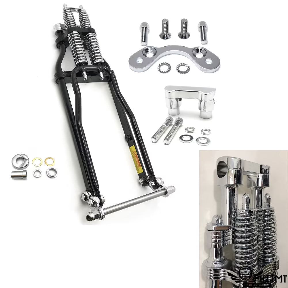 BLACK 24" Springer Front End Handlebar Adapter 2" Bar Riser I5585