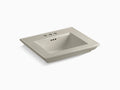 24x22 Pedestal Console Bathroom Sink Basin with Centerset Faucet Holes T81787