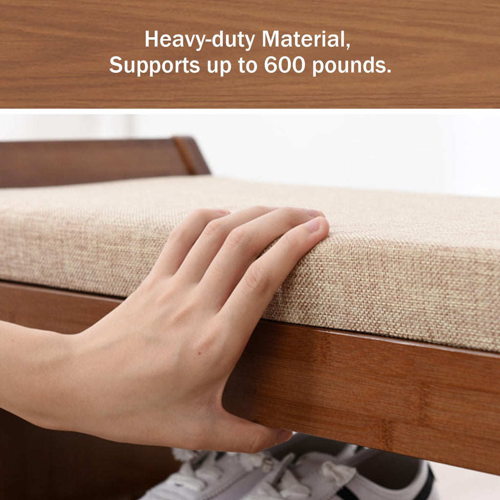 Shoe Storage Bench with Storage Basket and Side Drawer Y8225