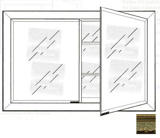 Recessed Double Door Cabinet F5907