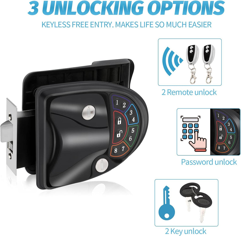 RV Keyless Entry Door Lock with Deadbolt and Silent Mode J488870